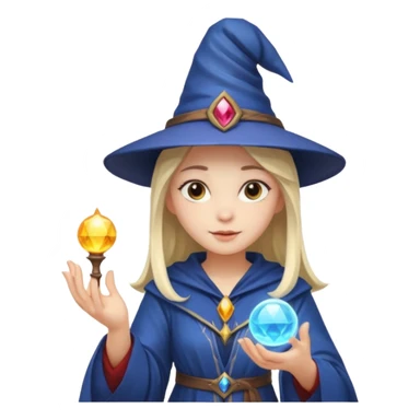 wizard young woman sticker