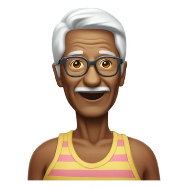 80 year old pool party sticker