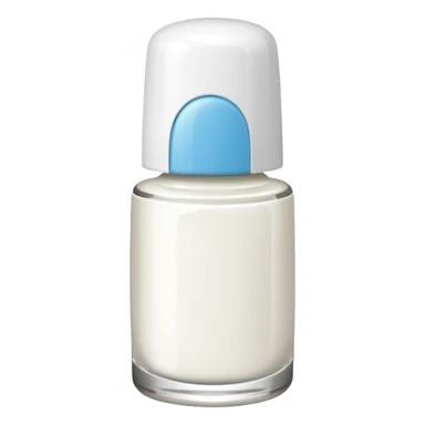 white nail polish bottle sticker