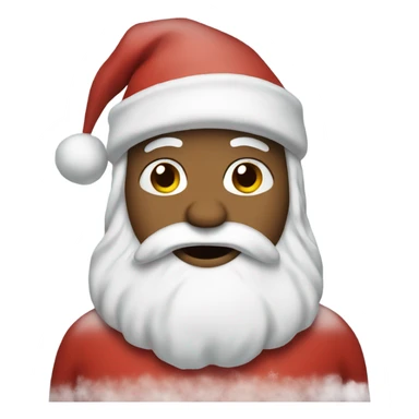 Santa covered in snow  sticker