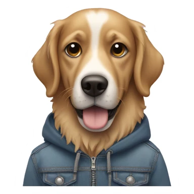 create me a genemoji dog that can skate sticker