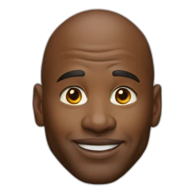 michael jordan head red shir sticker