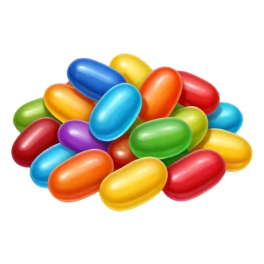 jelly bean candy sticker