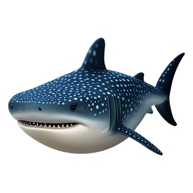 Whale shark mushroom sticker