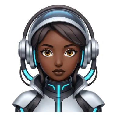 Techno girl sticker