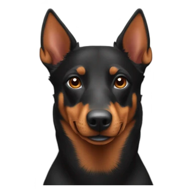 Australian Kelpie red sticker