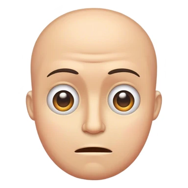 Man with giant head and little body sticker