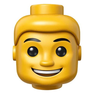 Lego man head sticker
