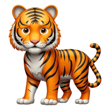 Tiger mascot sticker
