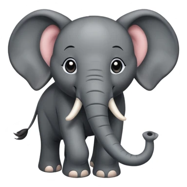 black elephant sticker