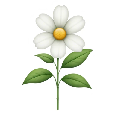 single White Beyond, straight stem sticker