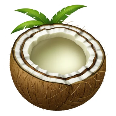 Green coconut emoji sticker
