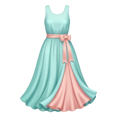 a pastel dress sticker