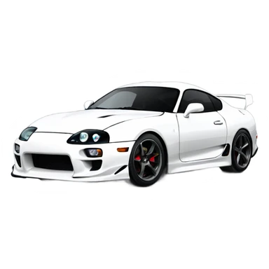 Toyota supra black sticker