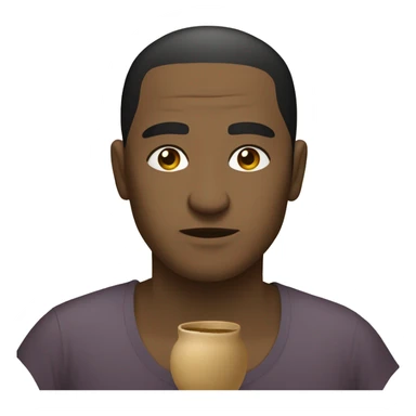 Kava s napisem half full sticker