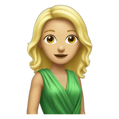 une avocate blonde avec la robe d'avocate sticker