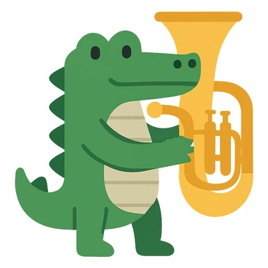 flat design style crocodilo bombardino sticker