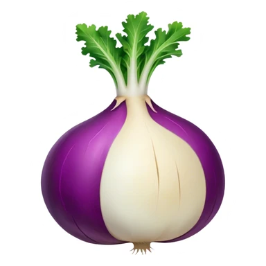 faceless purple and white turnip sticker