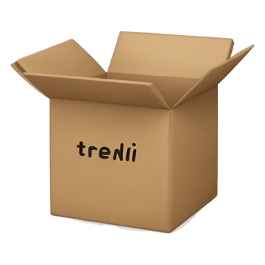 Box with “trendimizbir” written on it TRENDİMİZBİR sticker