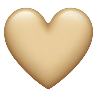 Beige heart sticker