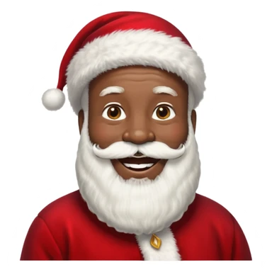 Black Santa  sticker