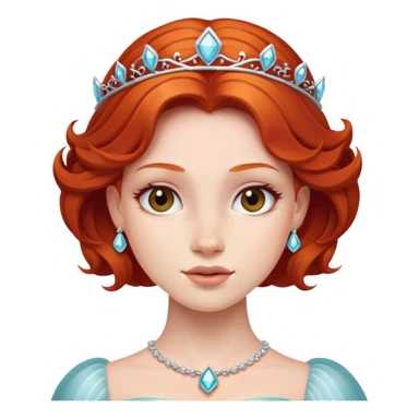 Redhead princess sticker