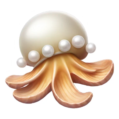 Dancing Clam with a pearl and starfish sticker