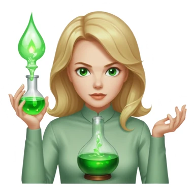 Nicole Kidman making green glowing potion  sticker
