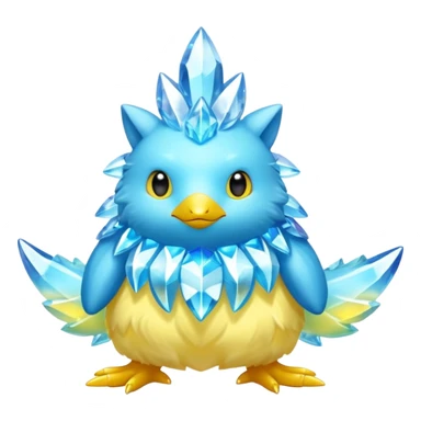 Shiny Aurorus-Heliolisk-Arbil-Fakémon-hybrid-creature (full body)  sticker