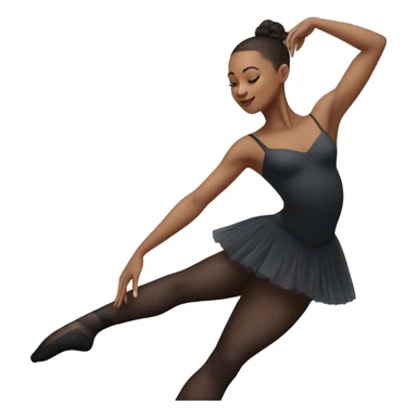 Ballet dancer in thigh highs sticker