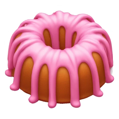 Pink Bundt cake sticker