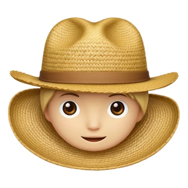 соломенная шляпа  sticker
