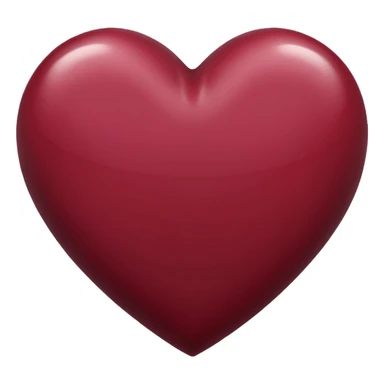 Maroon heart sticker