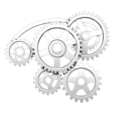 engine timing belt with gears sticker