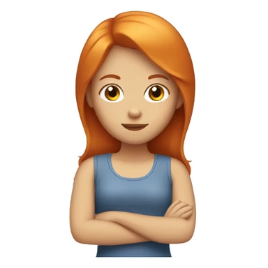 girl with ginger hair sticker
