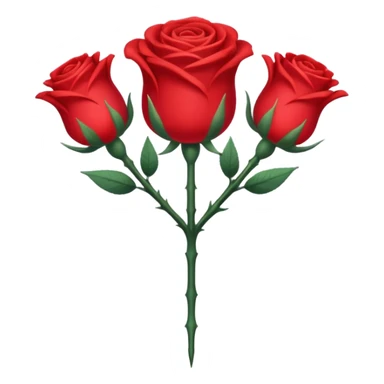 trident entouré de roses (fleurs) sticker