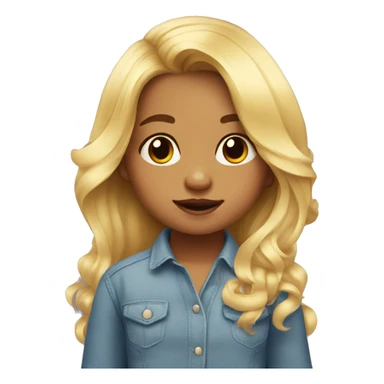 Blonde toddler girl with chest scar sticker