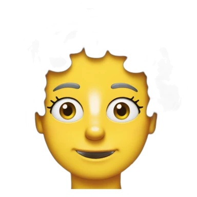 Lisa simpsons face sticker