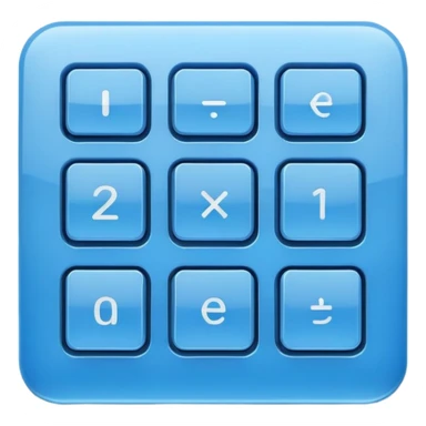 blue enter keypad button   sticker
