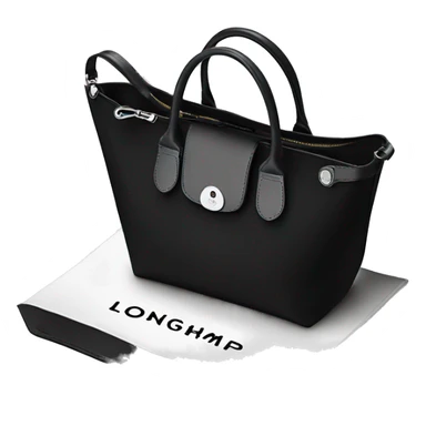 black longchamp tote sticker