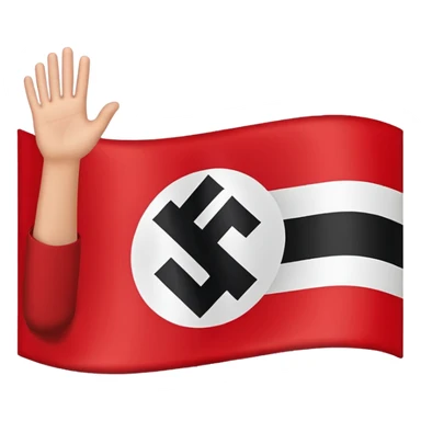 Nazi flag sticker