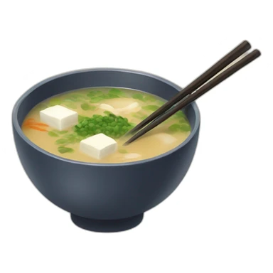 Miso soup sticker