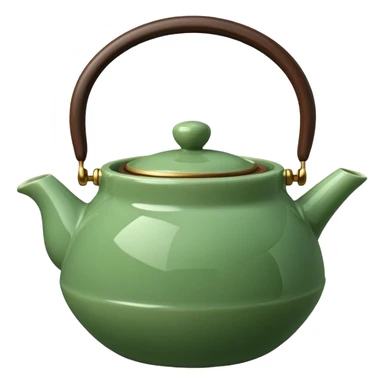 sencha. kyushu pot, gong fu sticker