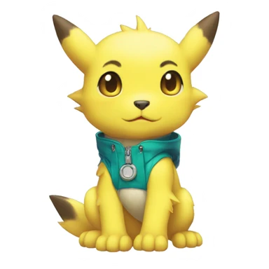 Cute cool Digimon-Pokémon-animal full body sticker