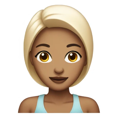 Skin care woman sticker