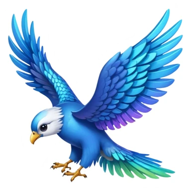 2 blue wings 🪽 left side an md right side sticker