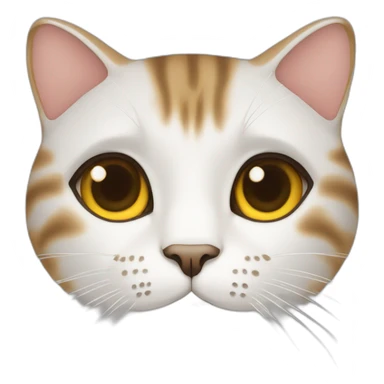 Chat sur un chinois sticker