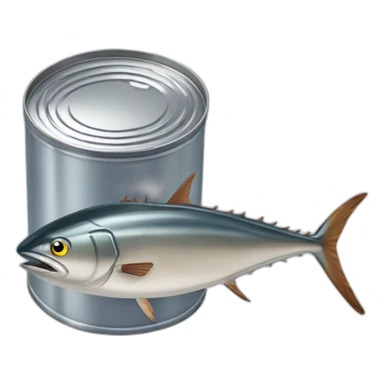 tuna fish tin can sticker