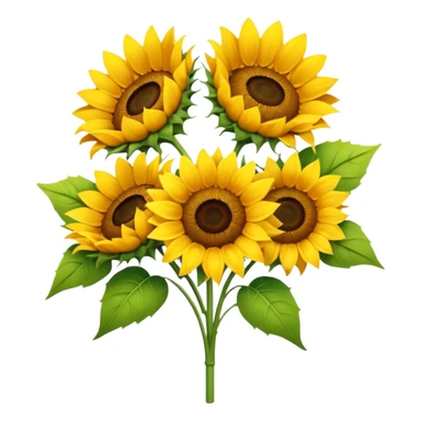 A bouquet of Sunflowers sticker
