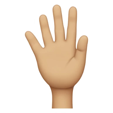 Number 4 in finger sticker